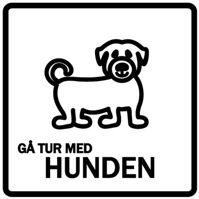 Magnet - Gå med hunden
