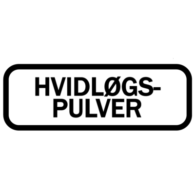 Sticker - Hvidløgspulver, krukke sticker