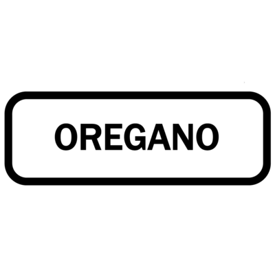 Sticker - Oregano, krukke sticker