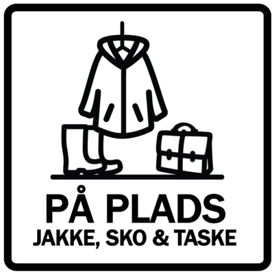 Magnet - På plads, jakke, sko og taske