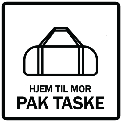 Magnet - Pak taske - hjem til mor