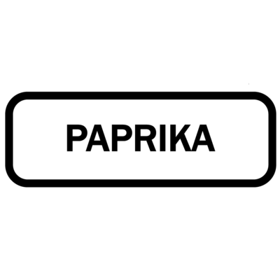 Sticker - Paprika, krukke sticker