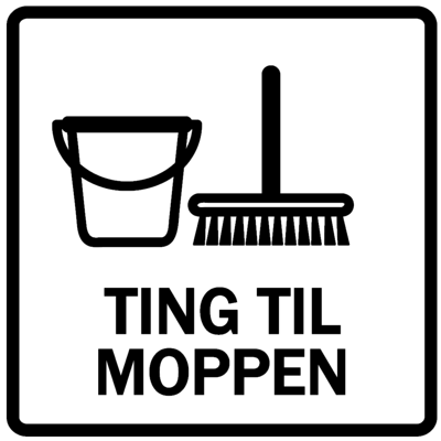 Sticker - Ting til moppen