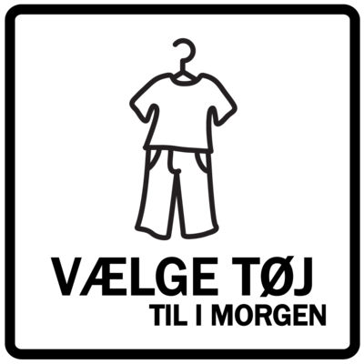 Magnet - Vælge tøj til i morgen, bukser